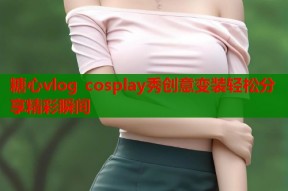 糖心vlog cosplay秀创意变装轻松分享精彩瞬间