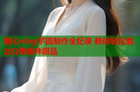 糖心vlog芋圆制作全纪录 教你轻松做出Q弹美味甜品