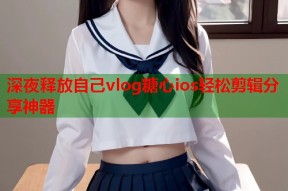 深夜释放自己vlog糖心ios轻松剪辑分享神器