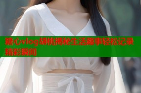 糖心vlog胡桃揭秘生活趣事轻松记录精彩瞬间
