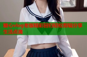 糖心vlog老版精彩回归轻松剪辑分享生活点滴