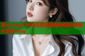 糖心vlog100轻松剪辑视频神器快速制作精彩vlog