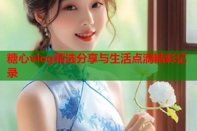 糖心vlog精选分享与生活点滴精彩记录