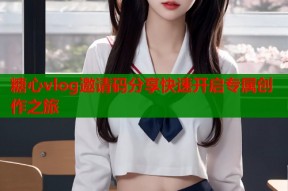 糖心vlog邀请码分享快速开启专属创作之旅
