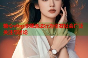 糖心vlog涉嫌违法行为引发社会广泛关注与讨论
