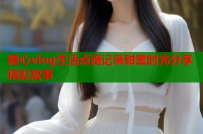 糖心vlog生活点滴记录甜蜜时光分享精彩故事