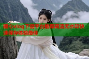 糖心vlog下载平台推荐高清无水印快速保存体验最佳