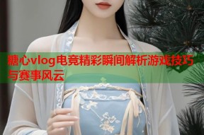 糖心vlog电竞精彩瞬间解析游戏技巧与赛事风云
