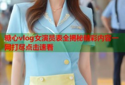 糖心vlog女演员表全揭秘精彩内容一网打尽点击速看