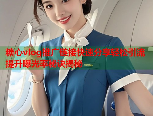 糖心vlog推广链接快速分享轻松引流提升曝光率秘诀揭秘  第1张
