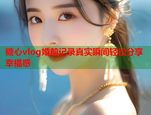 糖心vlog婚前记录真实瞬间轻松分享幸福感  第1张