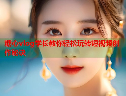 糖心vlog学长教你轻松玩转短视频创作秘诀  第2张