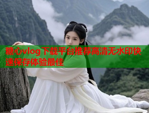 糖心vlog下载平台推荐高清无水印快速保存体验最佳  第1张