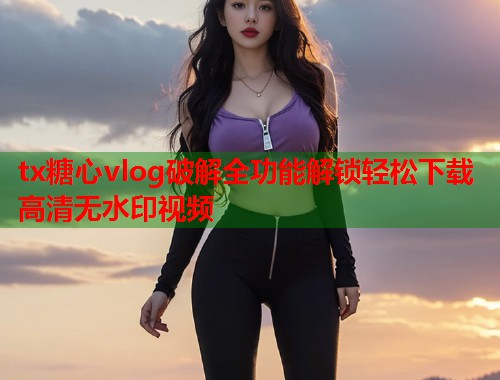 tx糖心vlog破解全功能解锁轻松下载高清无水印视频  第1张