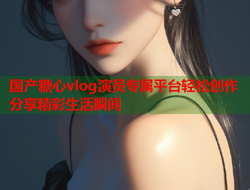 国产糖心vlog演员专属平台轻松创作分享精彩生活瞬间  第1张