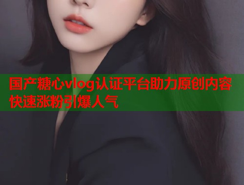 国产糖心vlog认证平台助力原创内容快速涨粉引爆人气  第2张