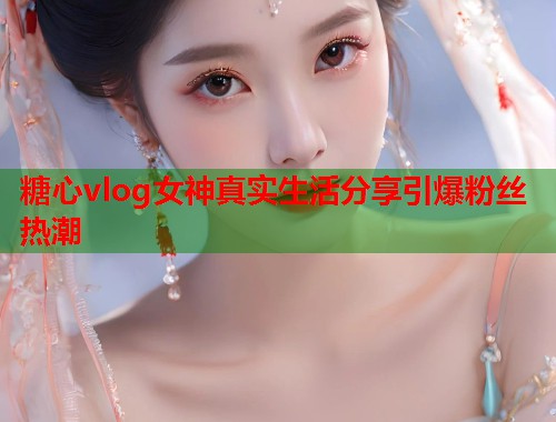 糖心vlog女神真实生活分享引爆粉丝热潮  第1张